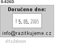 Štoček - datový 41x24 mm