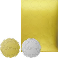 Samolepící hvězdičky pro reliéfní razítko průměr 41 mm